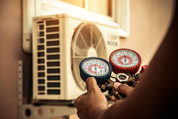 Professional Hvac technician working in College Grove, TN